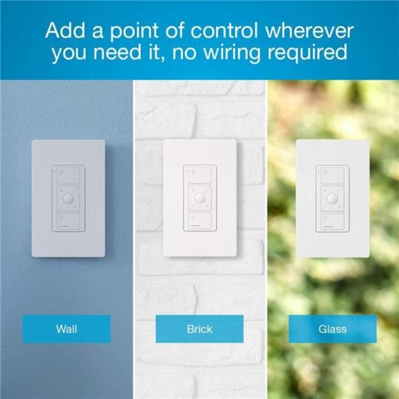 Pico Smart Remote Control for Caséta Smart Dimmer Switch |PJ2-3BRL-WH-L01R White - Picture 2 of 5